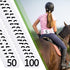 AceOrbit 100 Set 6.5 4.3 (1-100) PP Rectangular Equestrian Numbers x Running Bibs Race Tryout Numbers Holder for Sports