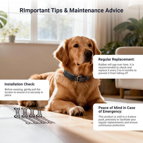 MEROM 4 6 GPS Dog Tracker Rubber Clip Compatible with Tracti Dog GPS Dog Collar Replacement Safety Clip Accessories