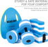 NEAGLORY 5 Pieces Water Aerobics Set, Aquatic Exercise Pool Fitness Equipment with Foam Dumbbell, Swim Kickboard, Pull