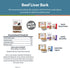 JustFoodForDogs Limited-Ingredient Beef Liver Dog Treats, Preservative-Free, Made in the USA, 5 oz