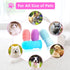 Dog Bath Gloves with 4 Pack Dog Toothbrush - Grooming Kit for Small, Medium, Large Dogs, Silicone Washing Gloves