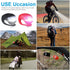 Set of 6 Bike Lights, Front and Back LED Clip-On Silicon Bicycle Lights with Waterproof Housing
