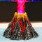 Uniclife Aquarium Volcano Ornament Kit with Air Stone Bubbler for Fish Tank Decorations
