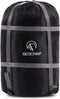REDCAMP Sleeping Bag Stuff Sack, Black M, L, XL and XXL Compression Sack for Backpacking and Camping