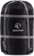 REDCAMP Sleeping Bag Stuff Sack, Black M, L, XL and XXL Compression Sack for Backpacking and Camping