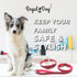 Regal Dog Products Medium Pink Reflective Dog Collar and Leash Set - Waterproof Biothane with Heavy Duty D Ring