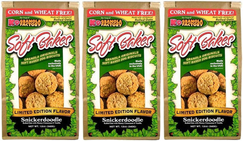 K9 Granola Factory Soft Bakes Limited Edition Snickerdoodle, 12oz (3 Pack)