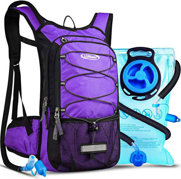 Insulated Hydration Pack Backpack with 3L BPA Free Leak-Proof Water Bladder, Keeps Liquids Cool for Hiking, Running