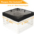 Dog Playpen Mesh Top Cover for 36" Inch Pet Playpen with 4 Panels, Dog Crate Cover Pet Tent Puppy Play Pen Cover, Ideal for Indoor/Outdoor Use. Note: Playpen Not Included!!! (Pure Black)