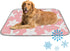 imiBBWQu Cooling Mat for Dogs Starfish White Pink Floral Reversible Dog Cooling Mat