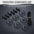 Yetaha 6 Pack Stainless Steel D Rings, PVC Patch, Bungee Cord with Hooks for Inflatable Boat