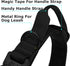 Military Dog Tactical Collar with Control Handle and Heavy Metal Buckle for Medium Large Dogs, Black M