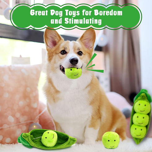 Hide and Seek Dog Toys - Squeaky Interactive Puzzle Toys for Boredom, Pack of 3 for Small and Medium Dogs