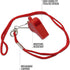 3 Pack Pack Pack Set ASA TECHMED Lifeguard Fanny With Whistle Lanyard - Baywatch Style First Aid Hip w/Adjustable