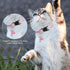18 Piece Adjustable Reflective Cat Collars with Bell, Durable Nylon Collars with Safety Buckles and 6 Weatherproof ID