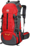 WoneNice 50L Waterproof Hiking Backpack - Outdoor Sport Daypack with Rain Cover