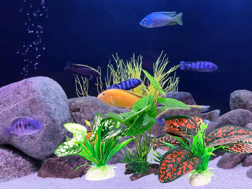 3PCS Betta Silk Aquarium Plants, Artificial Cave Decorations for Aquariums, Fish Tank Plant