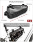 Reflective Bike Frame Bag - Water-Resistant Triangle Bag for Bicycle Tube Storage, Cycling Accessories for Phone, Tools
