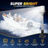 18 Inches IP67 (12-24V) Boat Stern Light Anchor Light LED Marine, Waterproof Fold Down White Back Boat Navigation