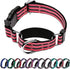 Martingale Reflective Nylon Dog Collar with Quick Release Buckle, Adjustable Training No Slip Collar, Large, Cherry Pink