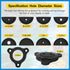 1003 Through Hull Wiring Kit for Installs of Fish Finders, Motors, Lighting Kits Kayak Wiring Accessories Hull Wiring