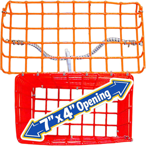 12 7 4 Frozen Heavy-Duty Fishing Chum Box x x PVC Coated Wire Chum Cage Fits Standard Chum Blocks
