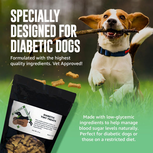 Old Dog Cookie Company Tiny Diabetic Dog Treats, All Natural, 2 Calorie, Vet Approved