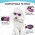 Petleso Dog Goggles for Medium Breed, Eye Protection Sunglasses, Windproof Anti-UV, Pink