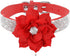 Cute Dog Collar with Bling Rhinestone, Fancy Crystal Diamond Glitter Jewel Soft Collars for Small Medium Large Dogs