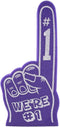 Giant 18 Inch Foam Finger - We're Number 1 Hand for Cheerleading, Sports Events, Vibrant Celebration Colors