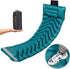 Inflatable Camping Sleeping Pad, Thick 4 Inch Ultralight Mat with Pillow and Built-in Foot Pump
