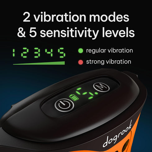 DogRook Rechargeable Smart Anti Barking Collar for Dogs, Waterproof No Shock Collar with 5 Sensitivity Levels
