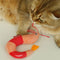 WOZUN Plush Shrimp Cats Toy Catnips Peppermint Bells Dolls Promotes Exercise and Reduces Boredom Washable Shrimp