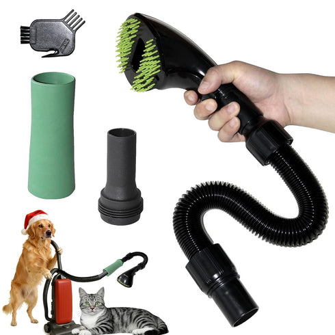 Pet Vacuum Grooming Comb Brush Hair Remover Shedding Deshedding Attachment Tool Kit