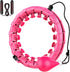 Smart Adjustable Hoop, 24 Knots Fitness with 360° Massage Head, 2 in 1 Abdominal Fitness and Massage