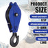 Teyva Daily 1100LB/0.5 Crab Pot Pulley Block Ton Heavy Duty Side Opening Crab Trap Pulley for Lobster Trap, Fishing