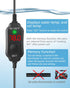 Fumak 25W Adjustable Aquarium Heater, Super Short Submersible Fish Tank Heater with LED Digital Display, 3-5 Gallons