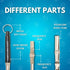 Ami's Delight Dog Whistle Set of 5, Adjustable Premium Quality Whistles with Lanyards and Clicker