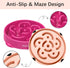 MateeyLife Large Slow Feeder Dog Bowls 2PCS - Anti-Choking Puzzle Non Slip Interactive Dog Feeding Bowls
