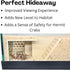 Hermit Crab Underground Tunnel Cave Corner | Hermit Crab Climbing Tank Decor Hide Hideout | Enrichment Habitat Hideaway