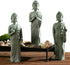 Japanese Sandstone Buddha Statue - Handmade 7.1” Zen Buda Sculpture for Aquarium Decorations, Pagoda Garden Decor
