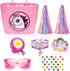 Kids Bike Basket Set for Girls, Handlebar Basket with Unicorn Bracelet, Bell, Streamers, and Sunglasses