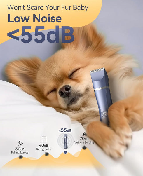 Trimmer 4 1, IPX7 oneisall Dog Paw in Low Noise Dog Clippers for Grooming, Cordless Dogs Grooming Kit Nail Grinder