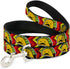 Buckle-Down Pet Leash - Taco Man - 4 Feet Long, 1.5" Wide