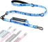 voopet Tactical Bungee Dog Leash, 4 FT Shock Absorbing Heavy Duty Leash for Medium Large Dogs, Smudge Blue