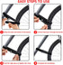 SANNIX Reusable Bike Wheel Stabilizer Straps, Adjustable Rack Strap with Durable Hook (Black and Orange)