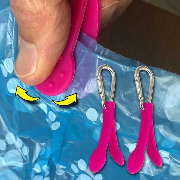 Dog Poop Bag Opener and Grocery Produce Bag Opener - Two Pack