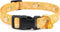 Cotton Handmade Dog Collar for Small Medium Large Dogs, Yellow Daisy with Pendant Cute Dog Collars, Ideal for Girl Dogs
