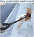 6 FT Black Dog Leash, Strong Rope Heavy Duty with Highly Reflective Threads and Soft Padded Handle for Medium Large