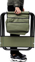 2-Pack, 280 lbs 19.3x15.35x30.5 Inches Portable Folding Camping Chair with Storage Bag, Green, Steel Frame with Oxford